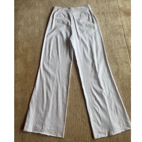Boden Westbourne Wide Leg Linen Trousers White Size 4 - Picture 3 of 7